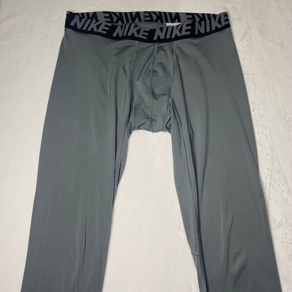 Nike Pro Dri-fit compression |Adult mens hyperwarm athletic legging tights - Picture 3 of 14